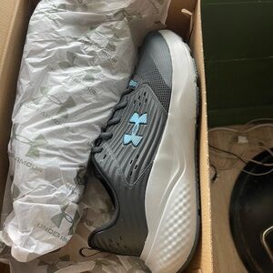 Under Armour Gray and Blue Athletic Shoes